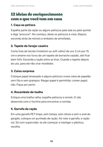 Página 5 de exemplo do e-book Cão Educado em Casa